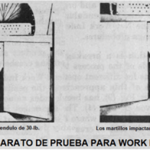 instrumento de pruebas para work index de bond con trituración de impacto aparto